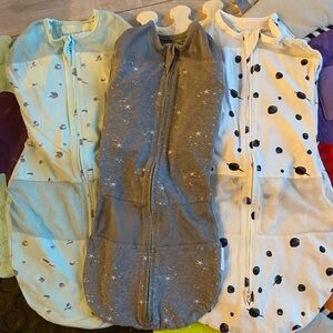 Cozy Kids sleep sacks Blue, Gray, White